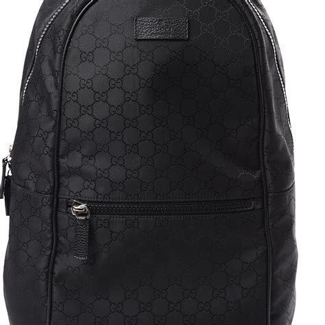 gucci black monogram backpack